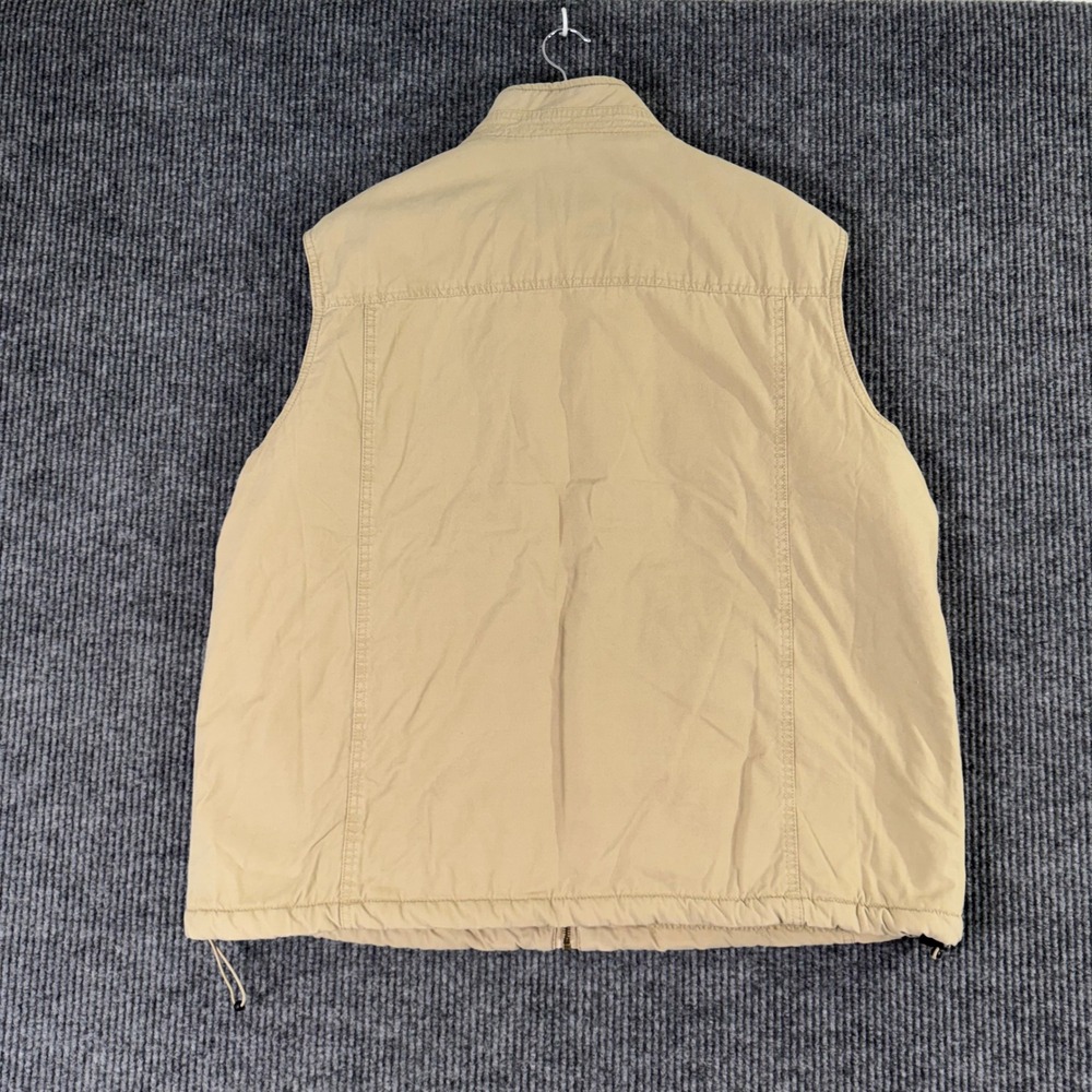 Red Head Men's 2XL Sherpa Lined Utility Vest Beige Full Zip Outdoor Workwear - Picture 3 of 9